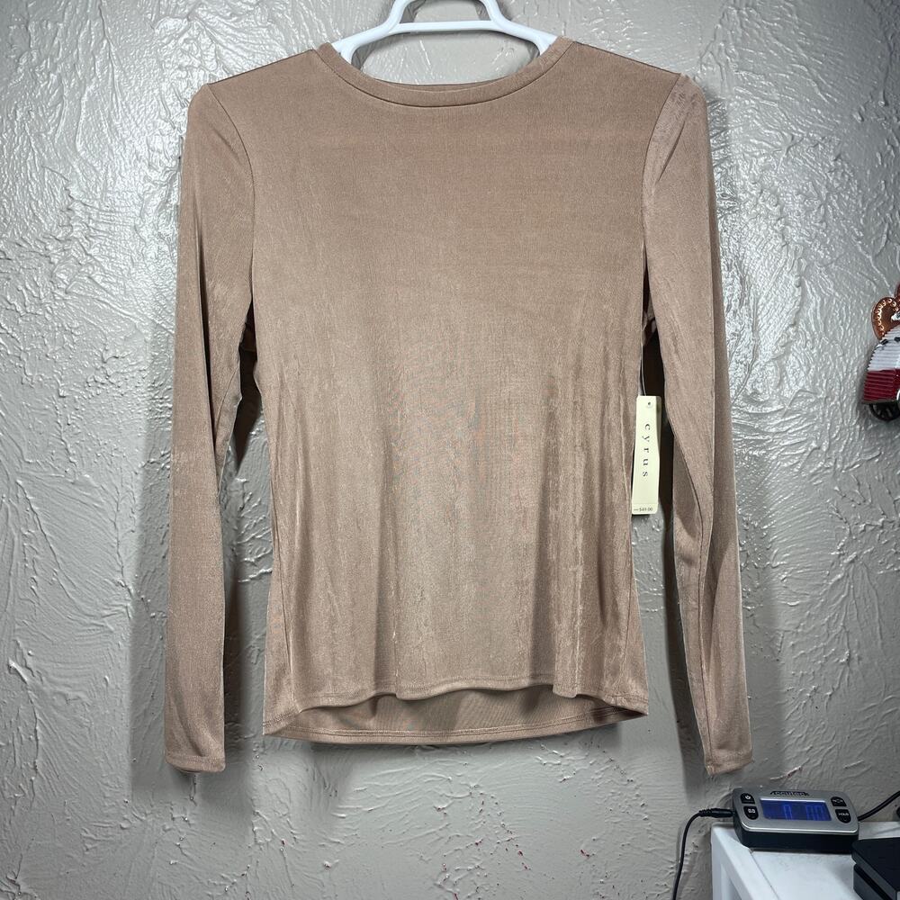Cyrus long sleeve brown Womens shirt size‎ medium